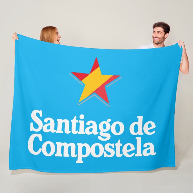 Stars of Spain – Santiago de Compostela Fleecedecke (Beispiel)