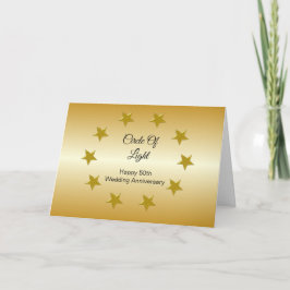 Stars Personalisiert 50. Hochzeitskarte Karte