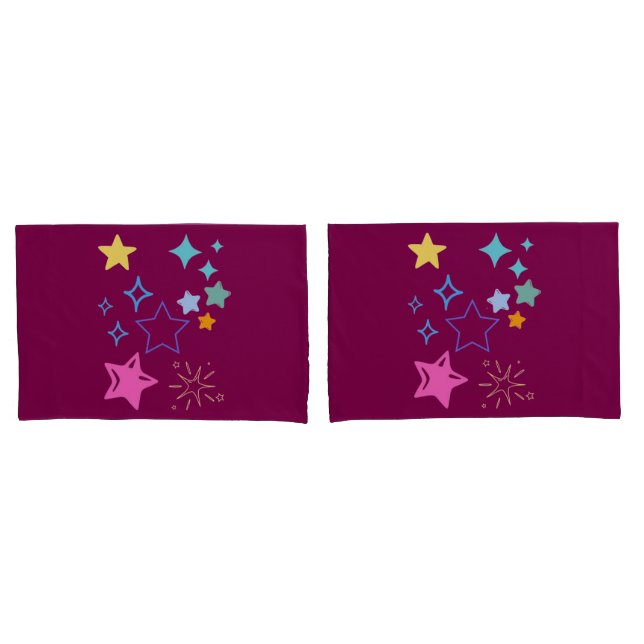 Stars Pillowcase Kissenbezug (Vorderseite-Set)