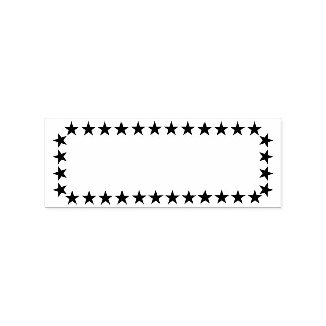 Stars-Rahmen-Rubber-Briefmarke Gummistempel (Prägung)