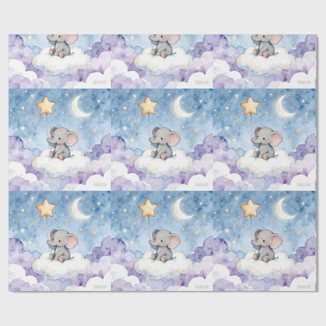 Stars repeating pattern wallpaper geschenkpapier (Flach)