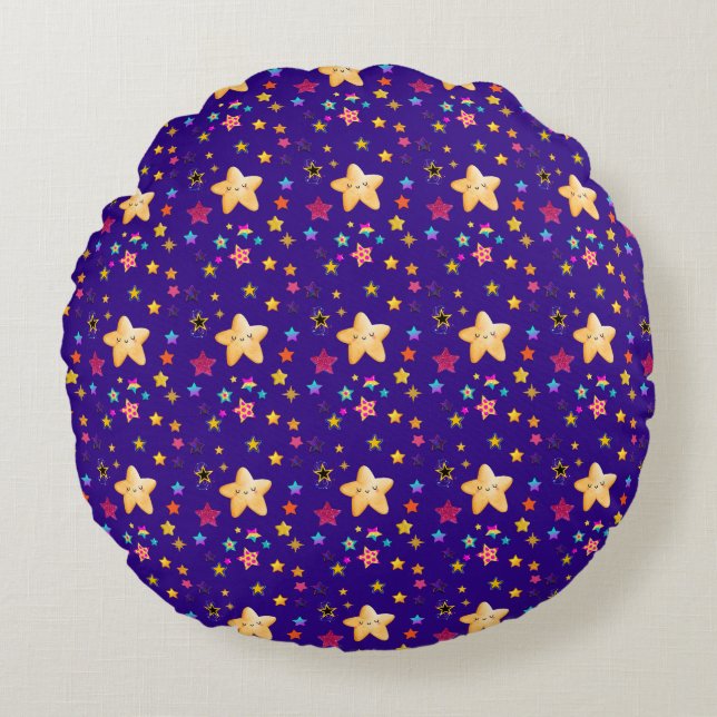 STARS RUNDES KISSEN (Vorderseite)