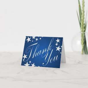 Stars Sapphire Blue Vielen Dank Dankeskarte