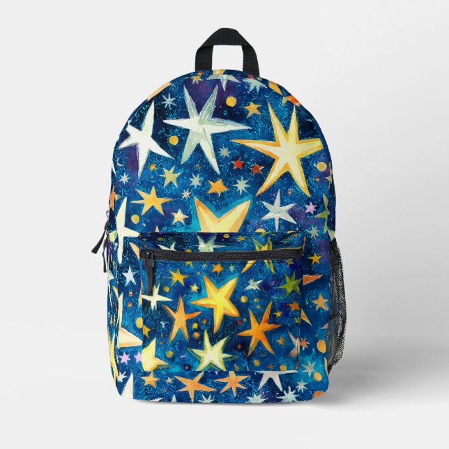 Stars Shine All Night #1005 Bedruckter Rucksack (Vorderseite)