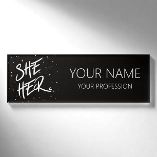 Stars Sie Ihre Pronos Namenschild