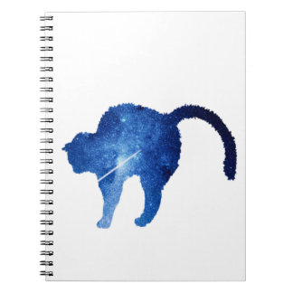 Stars Sky Cat Carnet, Carnet Spiral Pour L'École