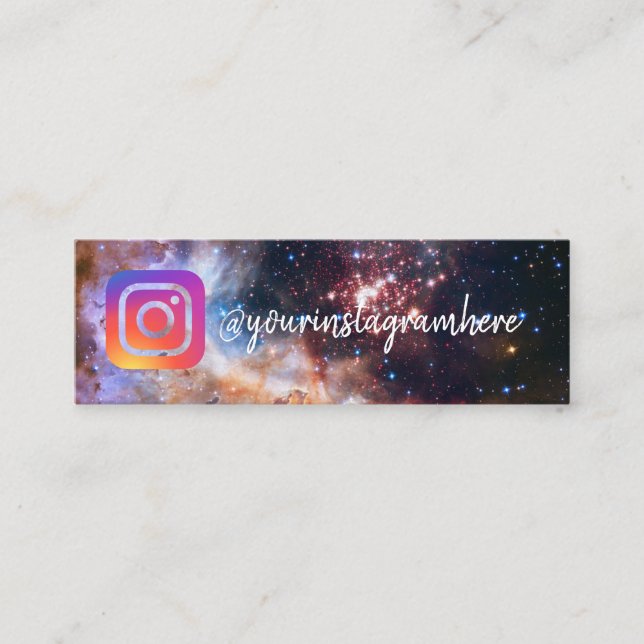 Stars Social-Media-Visitenkarte Mini Visitenkarte (Vorderseite)