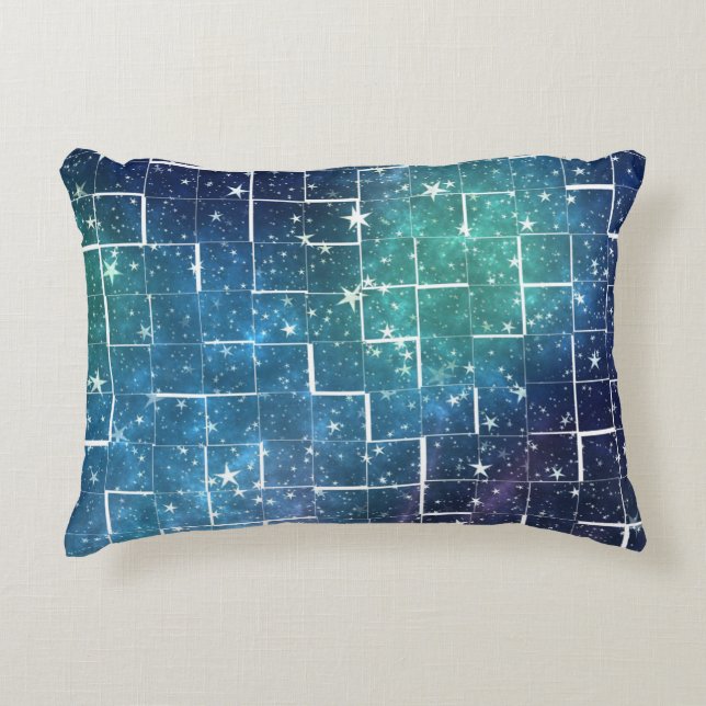 "Stars&Space" Dekokissen (Vorderseite)
