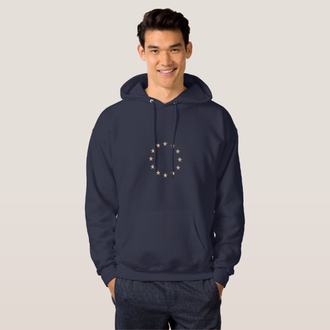 Stars – Sterne – Europe – Europa – EU-flag Hoodie (Vorne ganz)