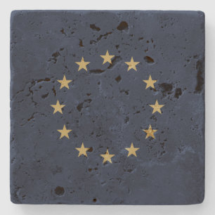 Stars – Sterne – Europe – Europa – EU-flag Steinuntersetzer