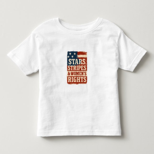 Stars, Streifen und Rechte der Frau - Falsche Flag Kleinkind T-shirt (Vorderseite)