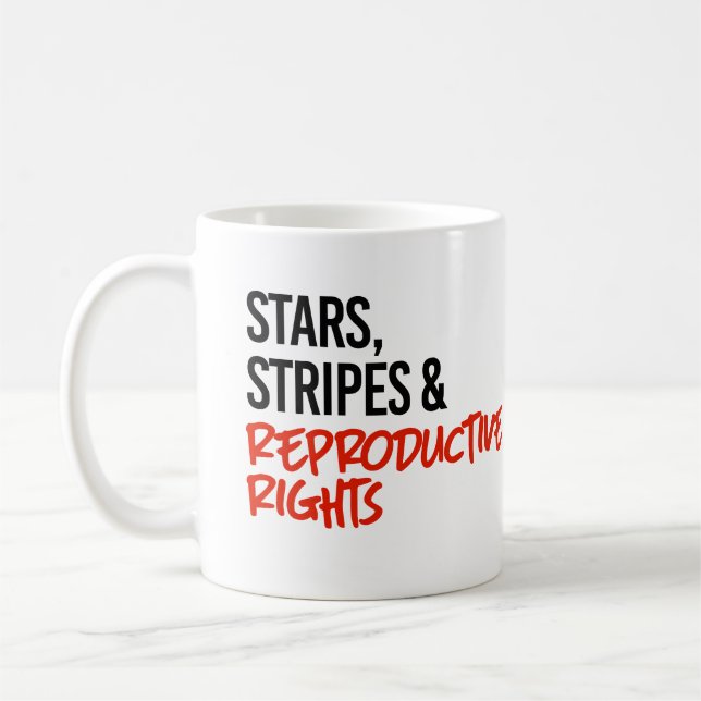 Stars Streifen und Reproduktionsrechte Kaffeetasse (Links)