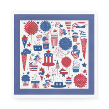 Stars, Streifen und Shenanigans Papier Napkins