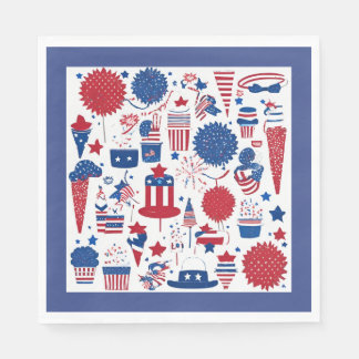 Stars, Streifen und Shenanigans Papier Napkins Serviette