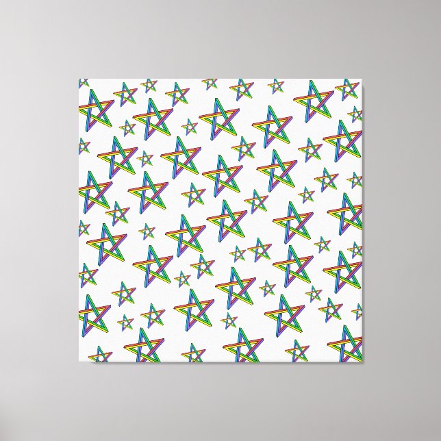 Stars Stretched Canvas Print Leinwanddruck (Vorderseite)