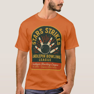 Stars & Strikes Vintag Candlepin Bowling T-Shirt