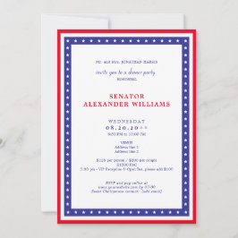 Stars & Stripes American Flag Political Fundraiser Einladung