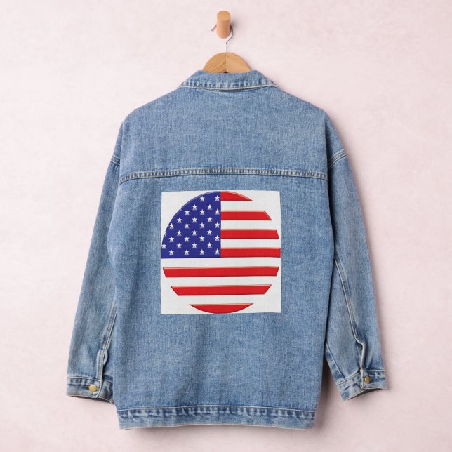 "Stars, Stripes, and Style : American Flag Print. (Hangar)