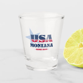 Stars, Stripes, et Montana 1889 Verre de tir
