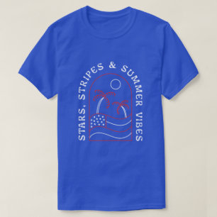 Stars Stripes et Vibes d'été T-Shirt