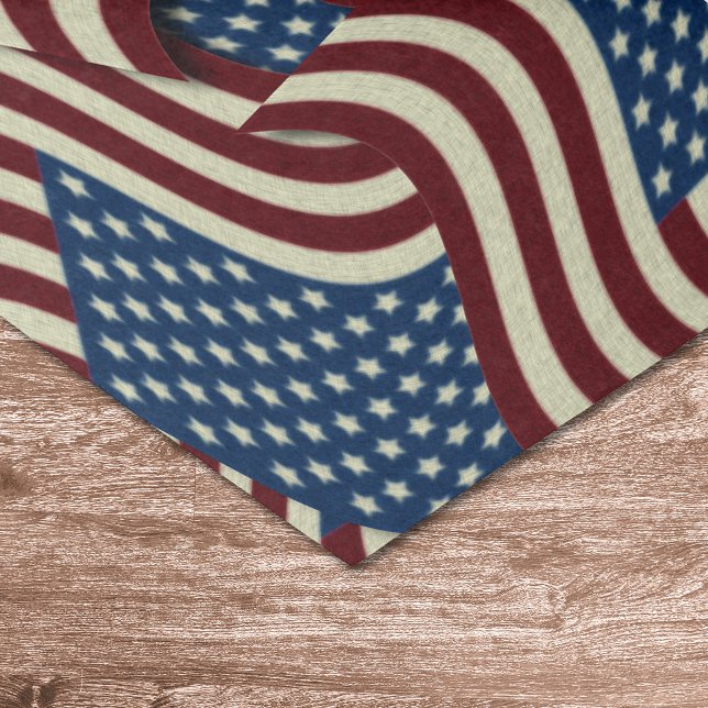 Stars & Stripes Red & Blue USA American Fahnen Seidenpapier (Von Creator hochgeladen)
