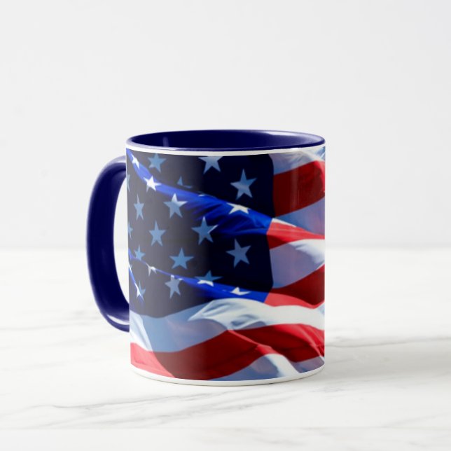 “Stars & Stripes” Tasse (Vorderseite Links)