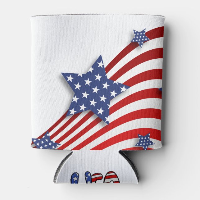 Stars & Stripes USA Dosenkühler (Vorderseite)