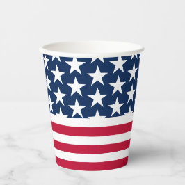 Stars Stripes USA Flaggen Papier Cup Pappbecher