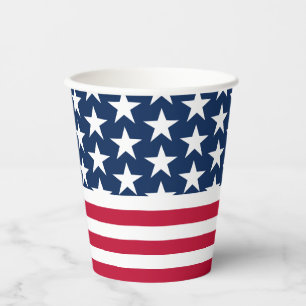 Stars Stripes USA Flaggen Papier Cup Pappbecher