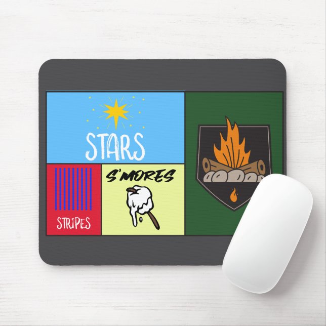 Stars Stripes's mehr amerikanisches Camping Mousepad (Mit Mouse)