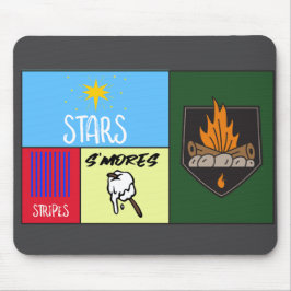 Stars Stripes's mehr amerikanisches Camping Mousepad