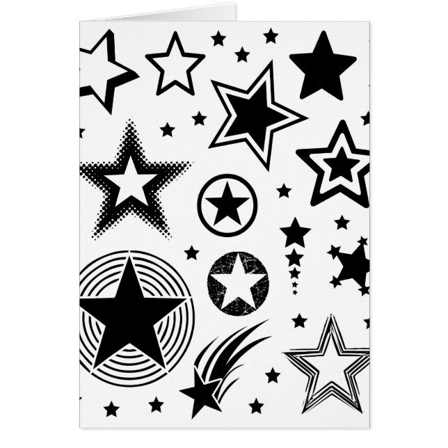 Stars Tattoos schwarz + Ihre Ideen (Vorne)