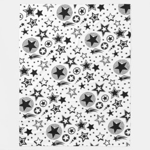 Stars Tattoos schwarz + Ihre Ideen Fleecedecke