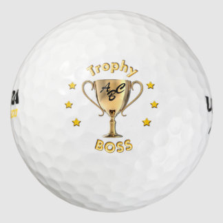 Stars Trophy Cup für eine Trophäe 'Boss'. Golfball