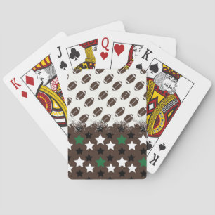 Stars und Fußbälle Spielkarten