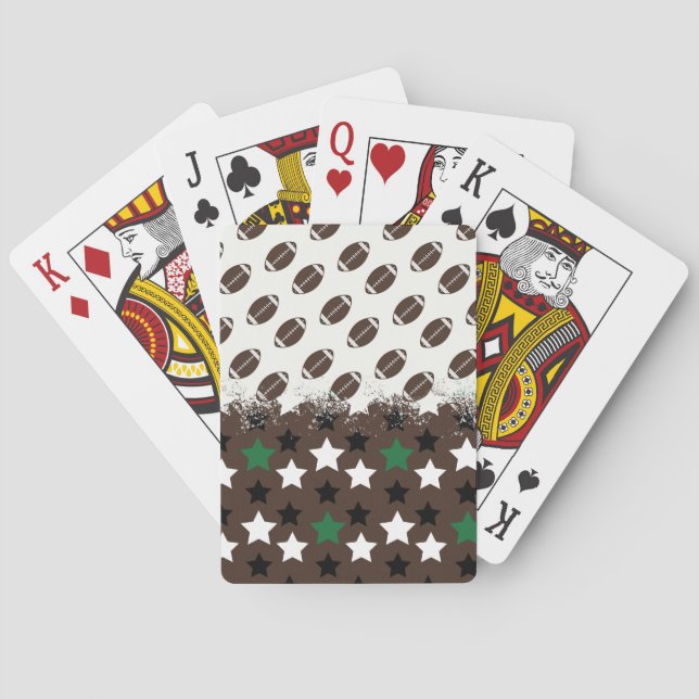 Stars und Fußbälle Spielkarten (Rückseite)
