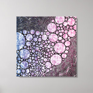Stars und Kreise abstraktes Design Leinwanddruck