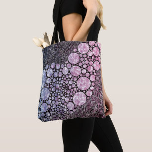 Stars und Kreise abstraktes Design Tasche