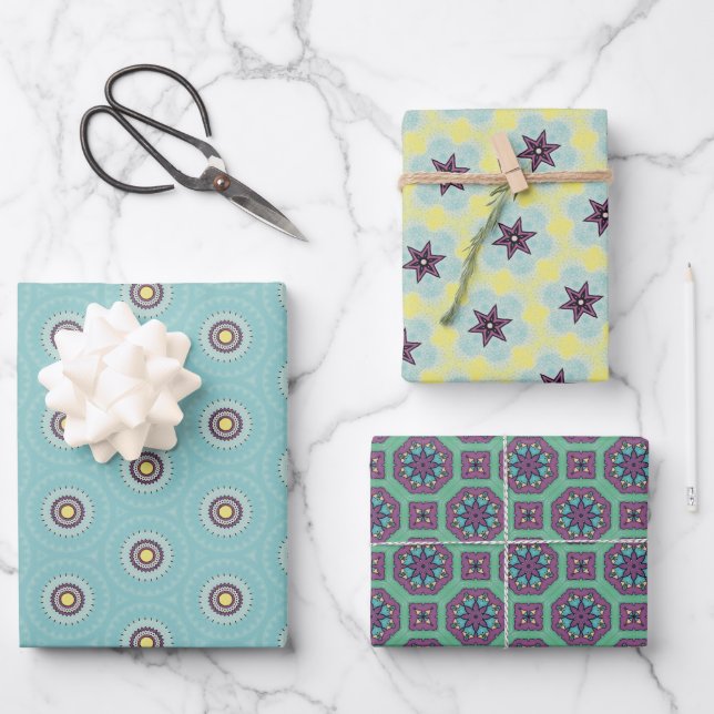 Stars und Kreise Papier Pack 66b (Vorderseite)