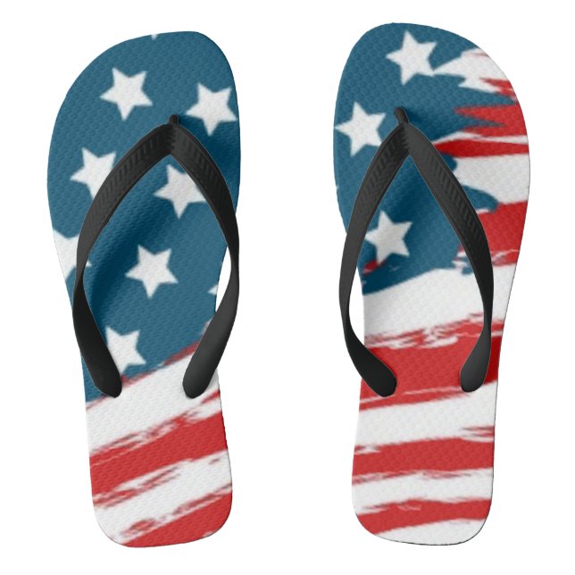 Stars und Streifen Flip Flops (Fußbett)