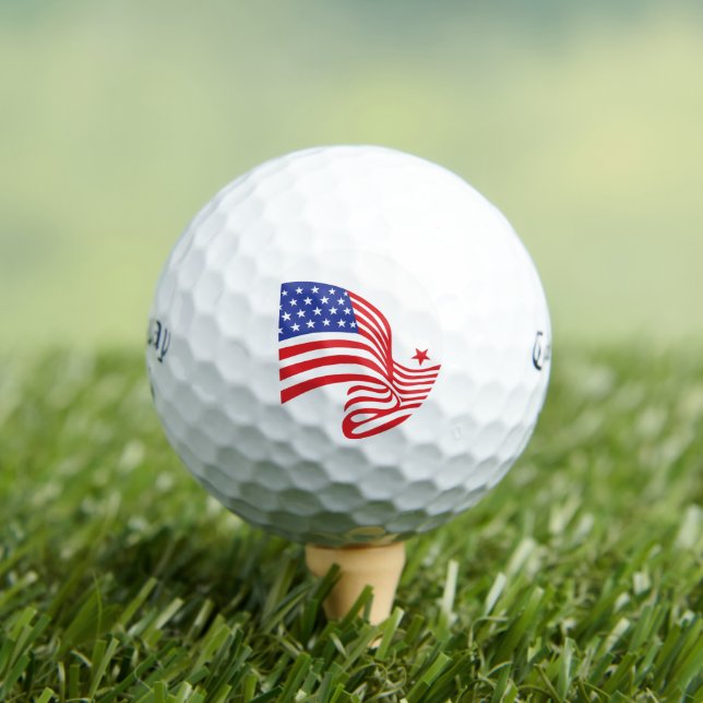Stars und Streifen Golfball (Insitu T-Shirt)