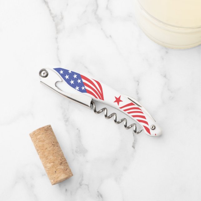 Stars und Streifen Kellnermesser (Vorderseite)