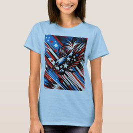 Stars und Streifen stürzen den amerikanischen Adle T-Shirt