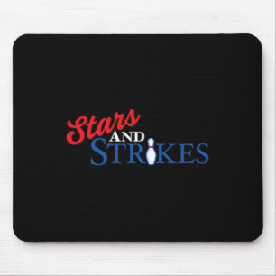Stars und Strike Bob Bowling Team American Color Mousepad