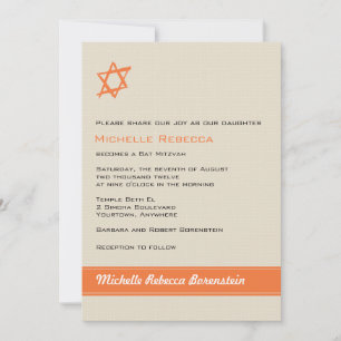 Stars von David Bat Mitzvah Einladung