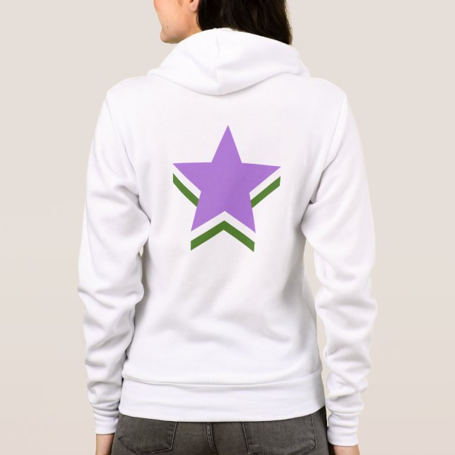 Stars von Genderqueer Hoodie (Rückseite)