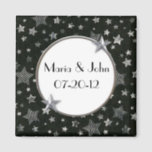 Stars Wedding Magnet<br><div class="desc">This Stars Wedding Magnet makes a great wedding favor! Customize with your own text.</div>