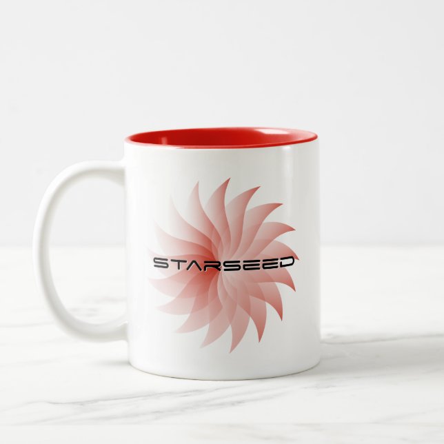 Starseed Red Star Zweifarbige Tasse (Links)