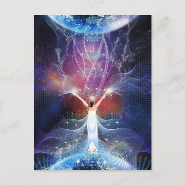 "Starseed" - zwischen zwei Welten. Postkarte (Vorderseite)