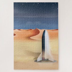 Starship auf dem Planeten Mars